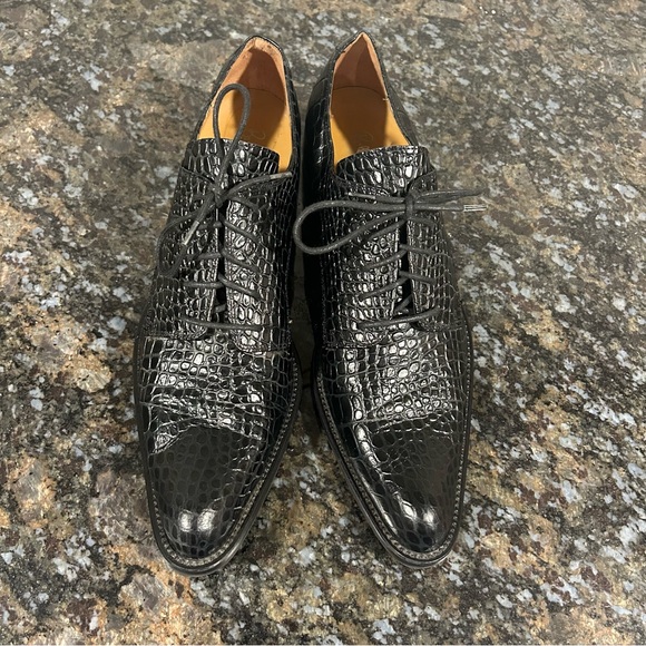 Raffaella Venturini Black Shoes Made in Italy Sz 38 - Picture 3 of 9